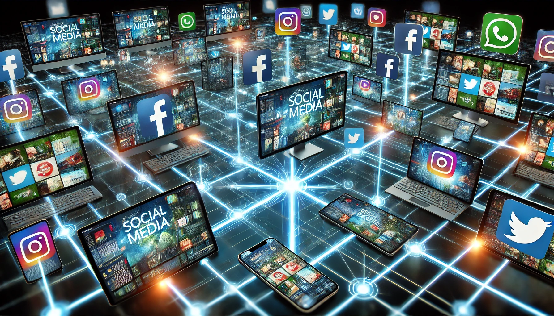 Welt von Social Media